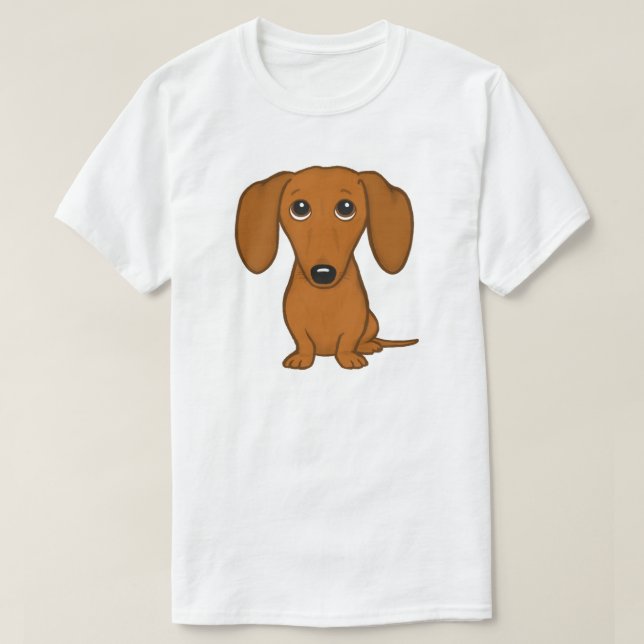 Camiseta Perro lindo del dibujo animado del perro el | (Diseño del anverso)