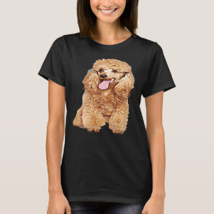 Camiseta Perro lindo en un divertido caniche de rubios