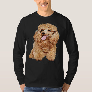 Camiseta Perro lindo en un divertido caniche de rubios