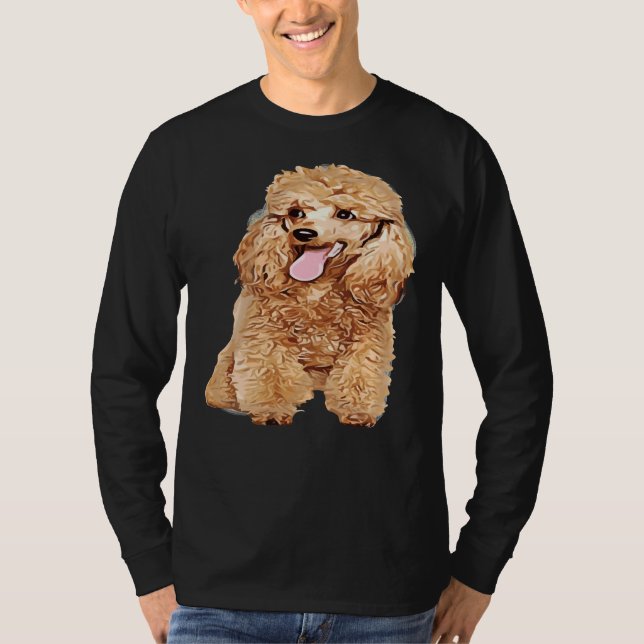 Camiseta Perro lindo en un divertido caniche de rubios (Anverso)