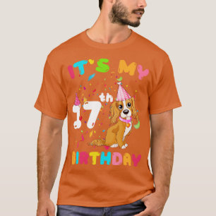 Camiseta Perro lindo es mi cumpleaños número 17