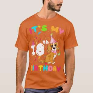 Camiseta Perro lindo es mi cumpleaños número 18