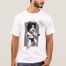 Perro lindo Karate Master Funny perro haciendo gif