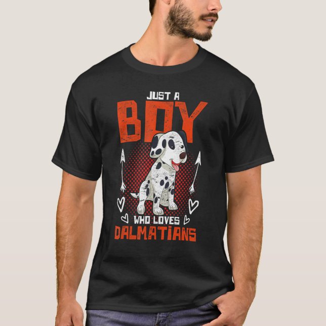 Camiseta Perro lindo niños dueños dálmata Mascota Animal Da (Anverso)