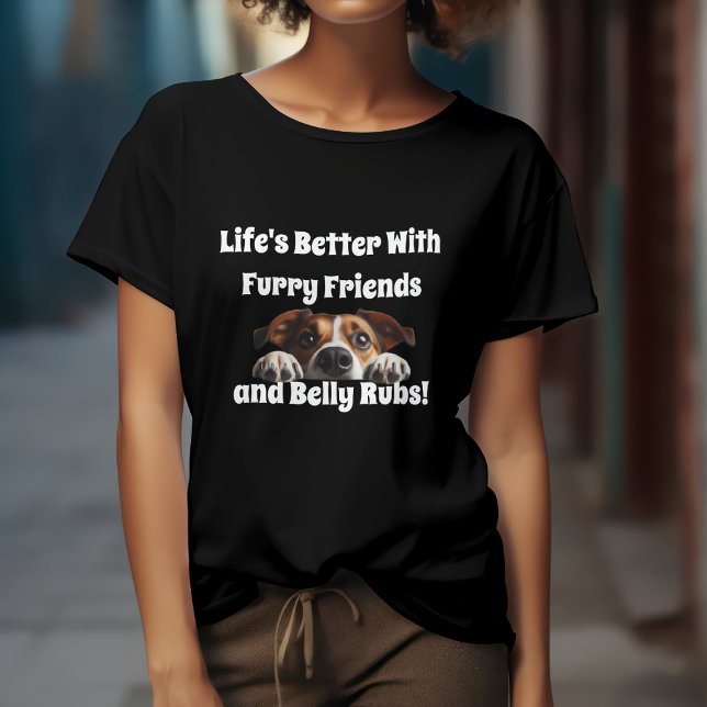 Camiseta Perro Lindo & Rozaduras de Barriga (Subido por el creador)