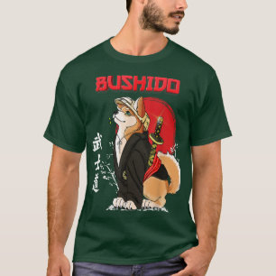 Camiseta Perro lindo shiba inu samuray bushido way 
