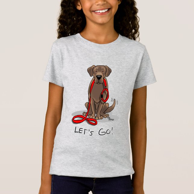 Camiseta Perro lindo - ¡Vamos! Recuperación de Labrador de  (Anverso)