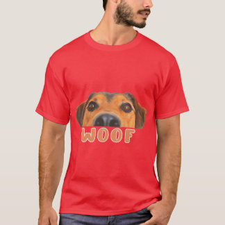 Camiseta Perro lindo Woof Gift Para los amantes del perro a