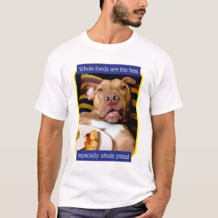 Camiseta Perro lleno de pizza