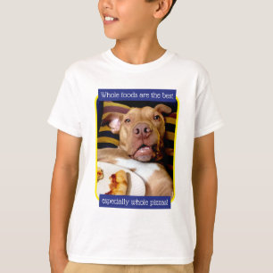 Camiseta Perro lleno de pizza