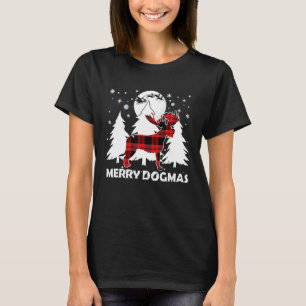 Camiseta Perro lobo irlandés con hormiga de renos de Navida