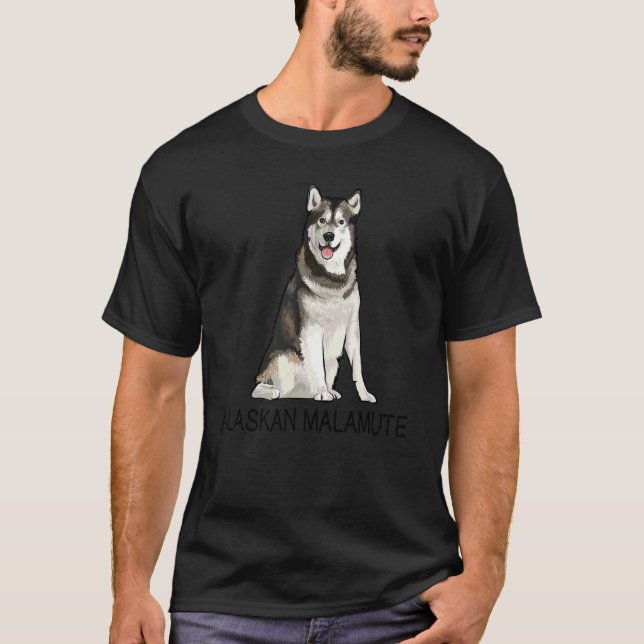 Camiseta Perro Loco Alaskan Malamute (Anverso)