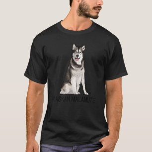 Camiseta Perro loco de Alaskan Malamute