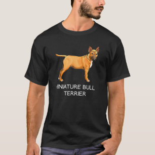 Camiseta Perro loco de Bull Terrier en miniatura