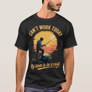 Camiseta Perro Loco Hombres No Puedo Trabajar Hoy Mi Brazo 