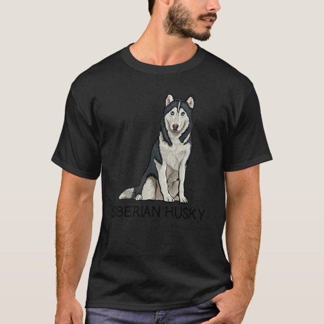 Camiseta Perro Loco Husky Siberiano (Anverso)