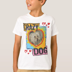 Camiseta Perro loco ningún rescate del mascota de la