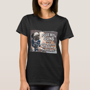 Camiseta Perro Loco Pug Matemáticas Piensa En El Teorema De