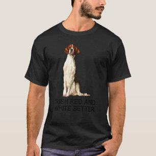 Camiseta Perro Loco Setter Rojo Y Blanco Irlandés