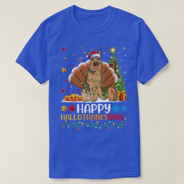 Camiseta Perro Lover Gracioso Feliz Perro Belga Malinois Ho (Diseño del anverso)