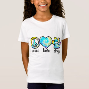 Camiseta Perro Lover Regalo Paz Perros Amor Tie Dye Puppy R