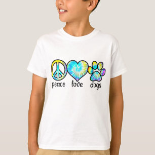 Camiseta Perro Lover Regalo Paz Perros Amor Tie Dye Puppy R