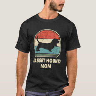 Camiseta Perro madre Basset Hound para mujeres Mamá Basset