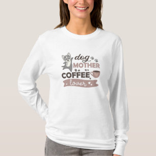Camiseta Perro Madre Café Lover Cute Husky Perro