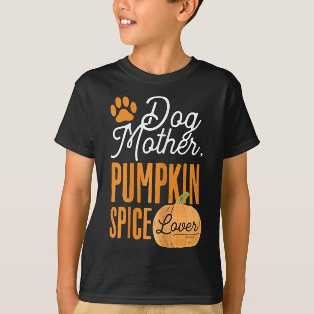 Camiseta Perro Madre Calabaza Spin Lover Cute Cae Mamá Chic (Anverso)
