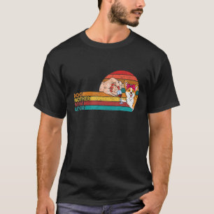 Camiseta Perro madre del vino amante Corgi perro del retro 