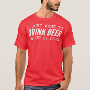 Camiseta Perro malabar Perro Lover Cerveza Tees Divertido M