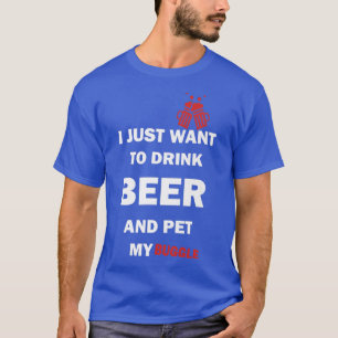 Camiseta Perro malabar Perro Lover Cerveza Tees Divertido M
