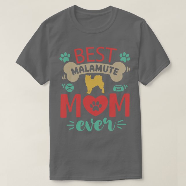 Camiseta Perro Malamute (Diseño del anverso)