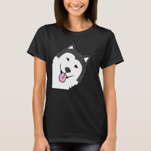 Camiseta Perro malamute cutáneo de Alaska buscando por un l