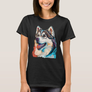 Camiseta Perro malamute cutáneo de Alaska en Malamute 3
