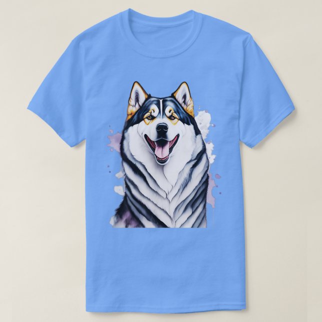 Camiseta Perro Malamute de Alaska TShirt 2 (Diseño del anverso)