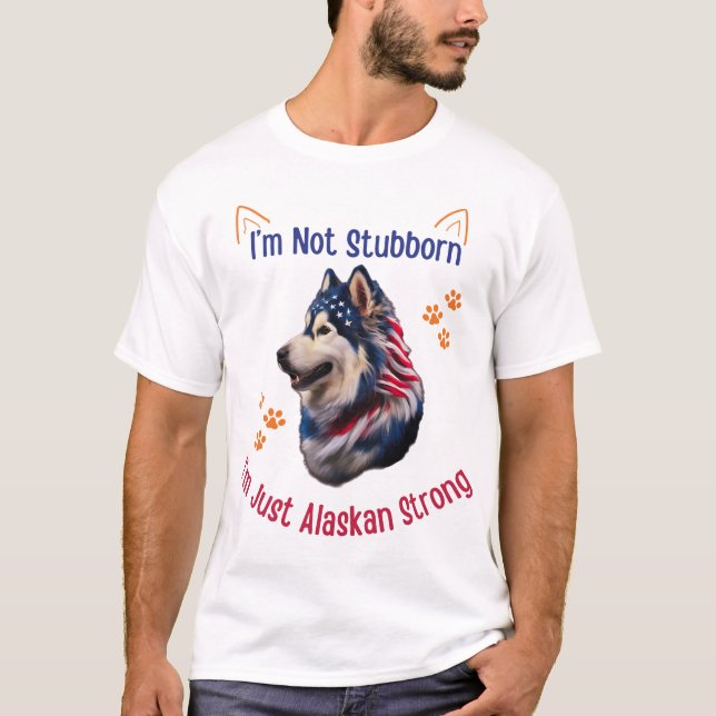 Camiseta Perro Malamute de Alaskan (Anverso)