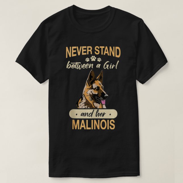 Camiseta Perro malinois (Diseño del anverso)