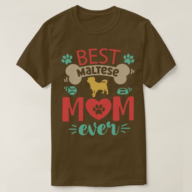 Camiseta Perro maltés (Diseño del anverso)