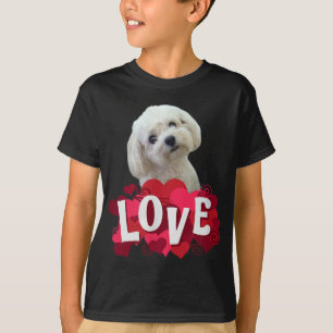 Camiseta Perro maltés amante Perro pimienta Maltipoo Mezcla