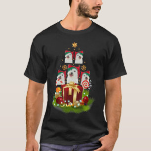 Camiseta Perro maltés Árbol de Navidad Divertido regalo de