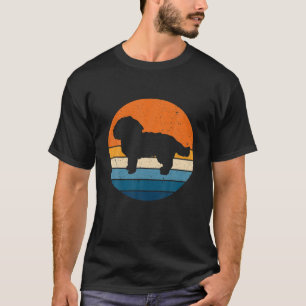 Camiseta Perro maltés, atardecer retro vintage, amantes de 