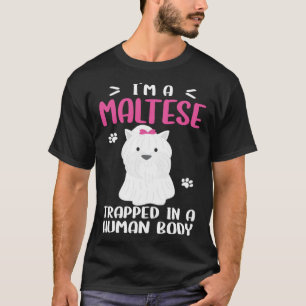 Camiseta Perro maltés atrapado en cuerpo humano