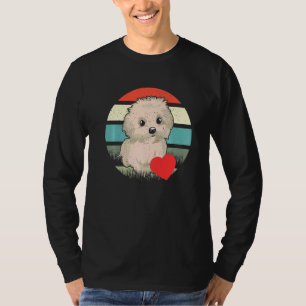 Camiseta Perro Maltés Canino Cachorro Familia Hombres Mujer