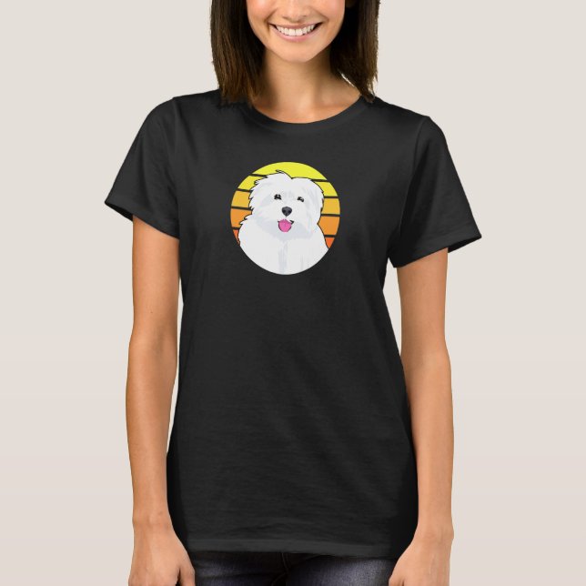 Camiseta Perro maltés de Bichon (Anverso)