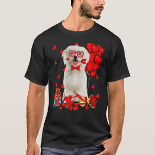 Camiseta Perro maltés gracioso perro El día de San Valentín