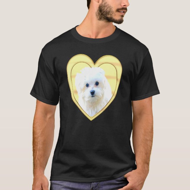 Camiseta Perro maltés maltés (Anverso)