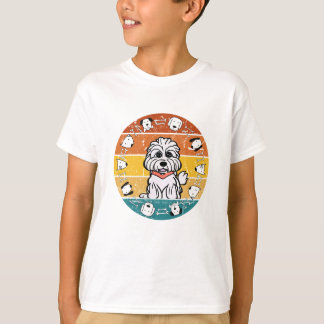 Camiseta Perro maltipoo lindo para un niño