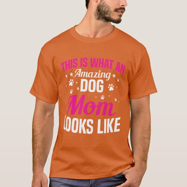 Camiseta Perro Mamá diciendo amigos (Anverso)