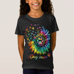 Camiseta Perro Mamá espiral Perro Paws Impresiones Tye, Per